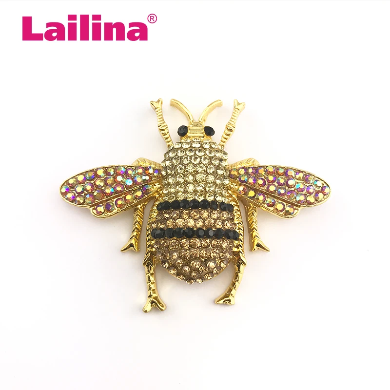 50mm rhinestone insect brooch pin Women Jewelry Accessories