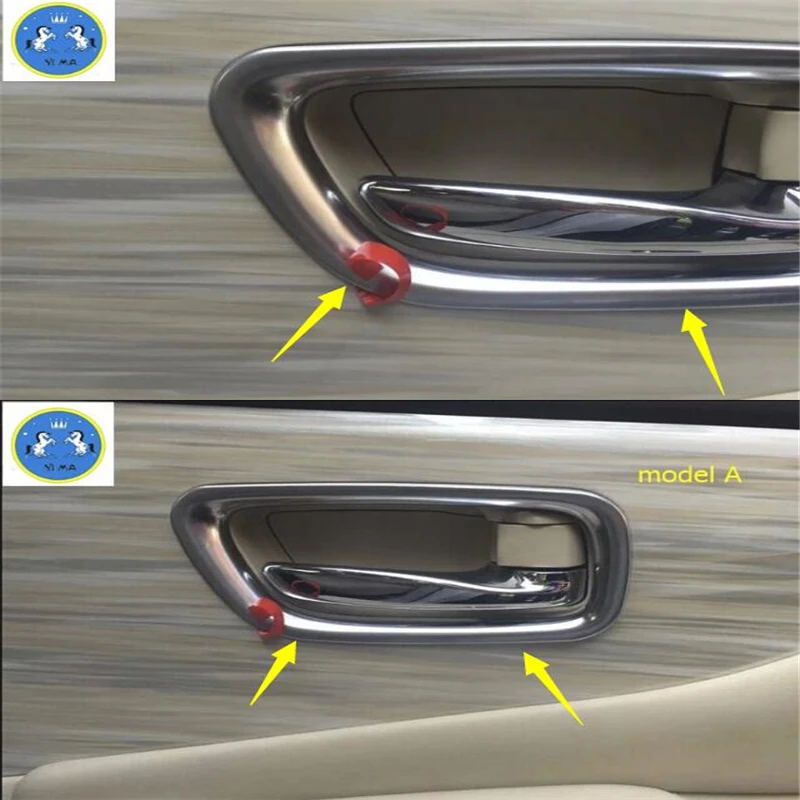 

Lapetus Car Styling Inner Side Door Pull Handle Bowl Cover Trim Kit / 2 Model For Choice For Nissan Murano 2015 2016 2017 2018