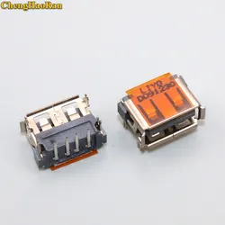 ChengHaoRan 5pcs Original new 2.0 USB Jack for Laptop ASUS HP DELL Lenovo Toshiba motherboard USB Connector USB 2.0 data port 4