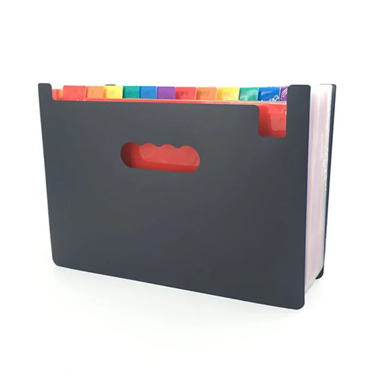 Hot Sale 24 Pockets Expanding File Folder A4 Organizer Portable Business File Office Supplies Document Holder Carpeta Archivador