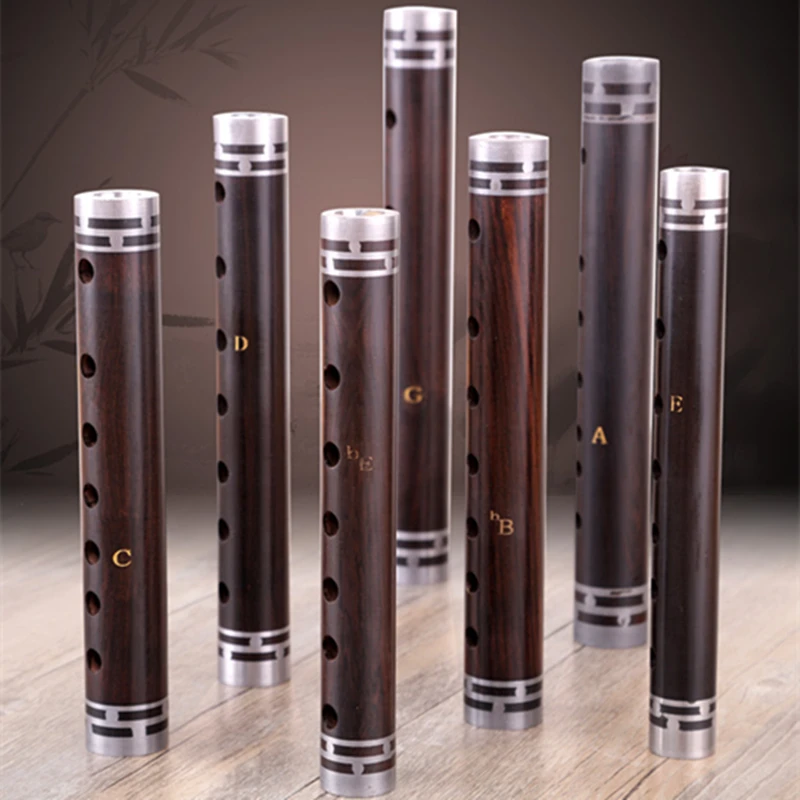 SevenAngel Guan Zi Pipe Chinese National  musical instrument ebony woodwind instrument Da Guan Send a free reed