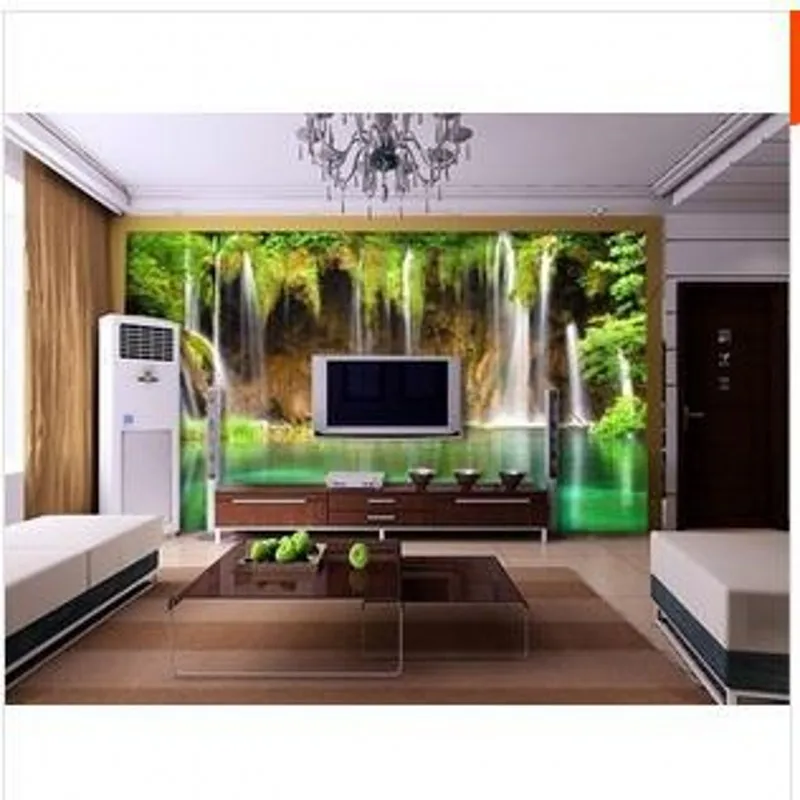 Beibehang-Fondo de TV grande, papel tapiz mural, efecto 3D, plan de paisaje, decoración de fondo de dormitorio para sala de estar