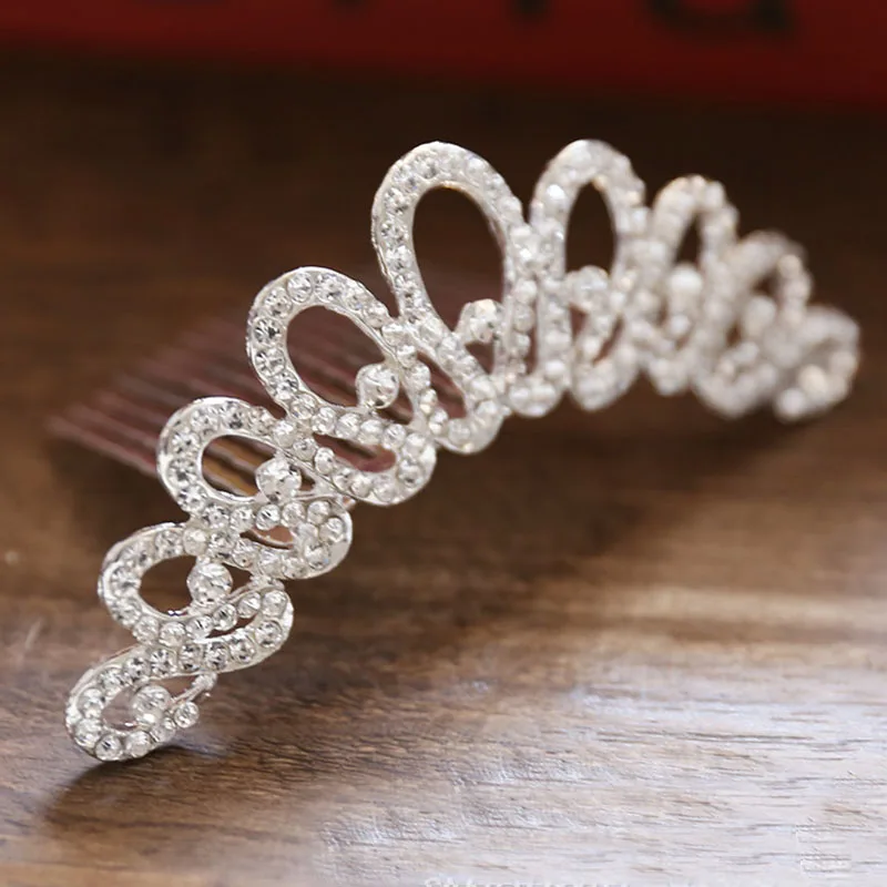 Fashion Multi-Style Pearl Rhinestone Tiara and Crown with Comb Wedding Princess Diadem Hair Jewelry Accessories for Women SL