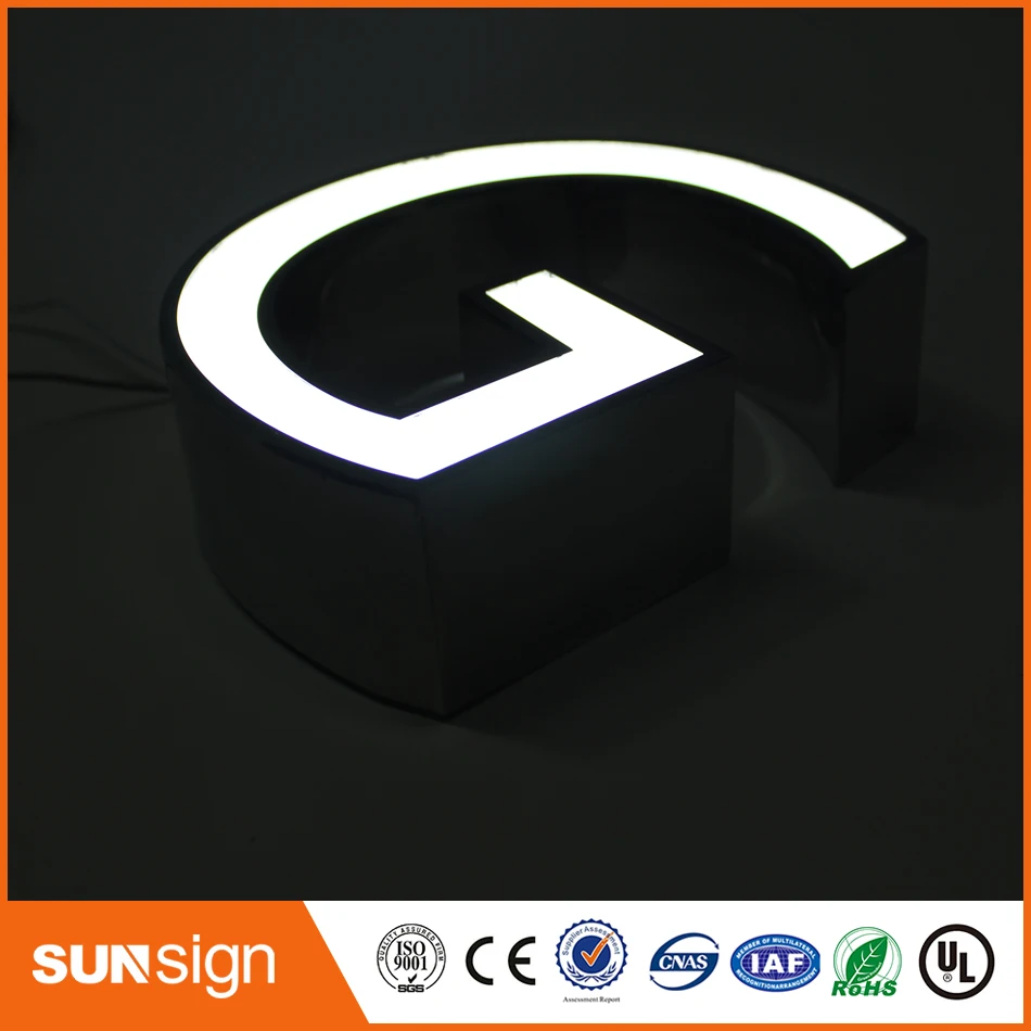 Diy Frontlit Roestvrij Staal Led Letters
