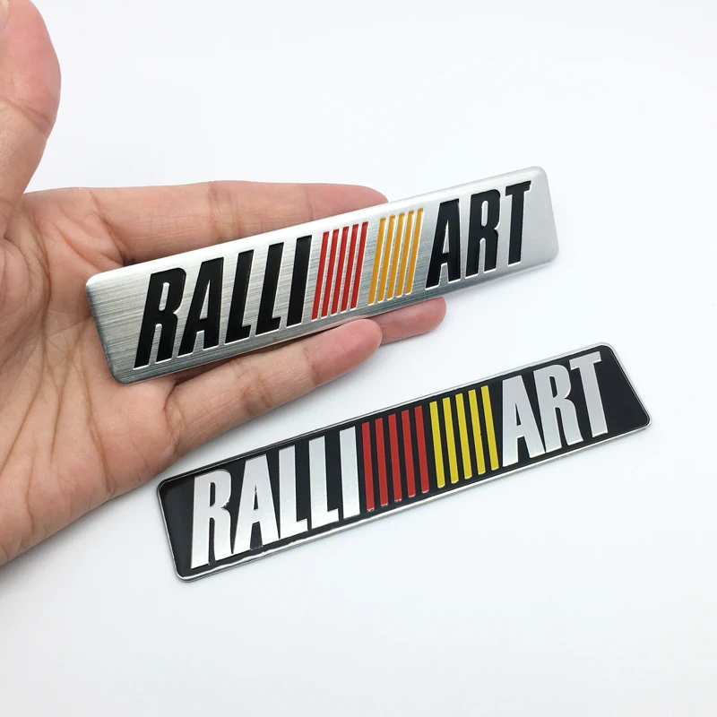 ANTINIYA RALLIART Car Aluminum Sticker Decal Emblem Car Accessories For mitsubishi lancer asx outlander pajero galant