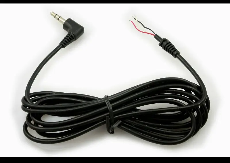 50pcs/lot 2Meter Stereo Cable (3.5mm Stereo connector + with soldering Block) - PJ199 Same as picture