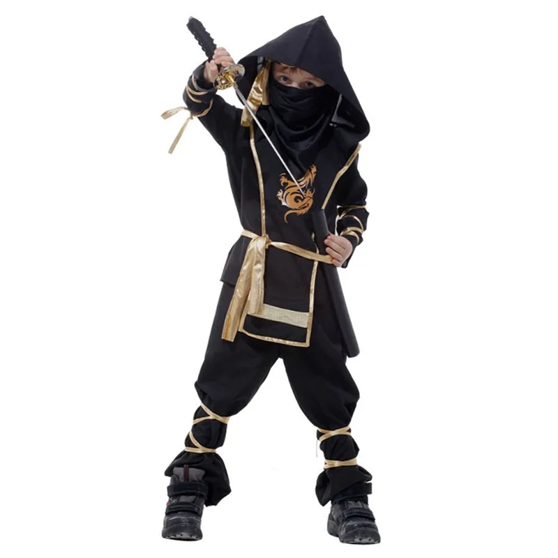 Ninja Trang Phục Trẻ Em Sinh Nhật Halloween Dành Chiến Binh Tàng Hình Cosplay Sát Thủ Trang Phục