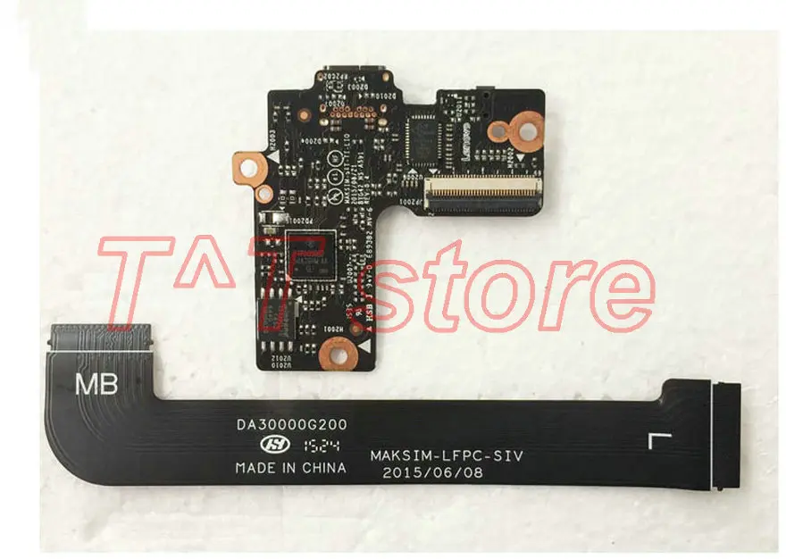 original For Yoga 900S 900S-12ISK USB POWER BOTTON BOARD CABLE BYG42 NS-A591 DA30000G200 test good free shipping