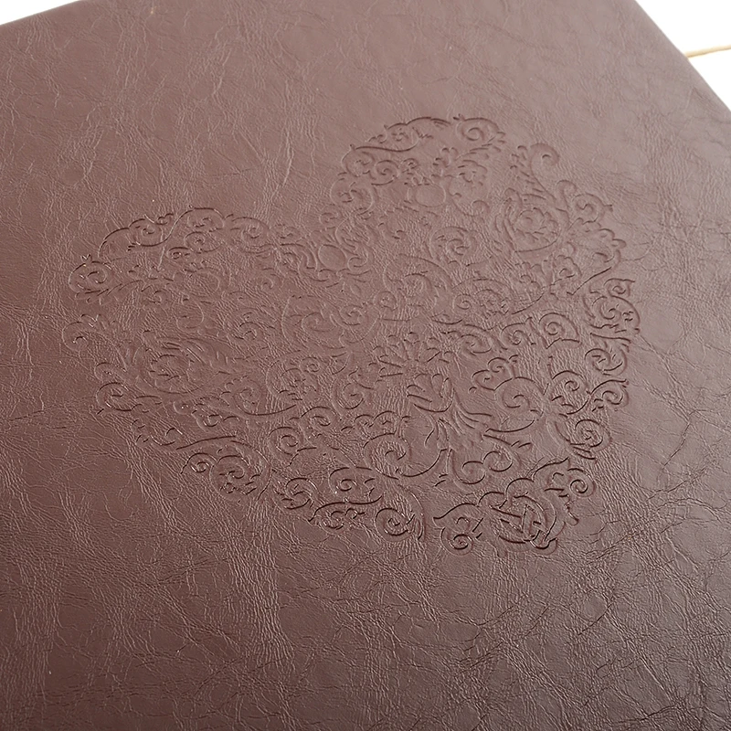 High Quality Vintage PU Leather 25 Black Paper Sheets Card Wedding DIY Gifts Kids Album Vintage Photo foto Scrapbooking Album