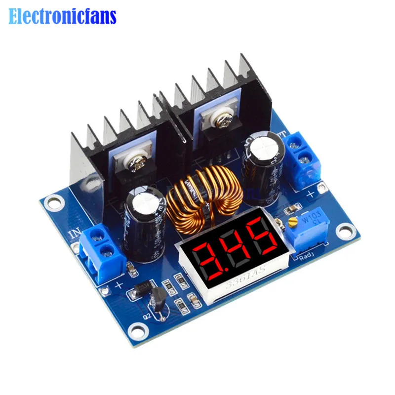 XL4016 DC-DC 4-36V To 1.25-36V Step-Down Buck Converter Power Supply Board Module LED Voltmeter PWM Adjustable Max 8A 200W