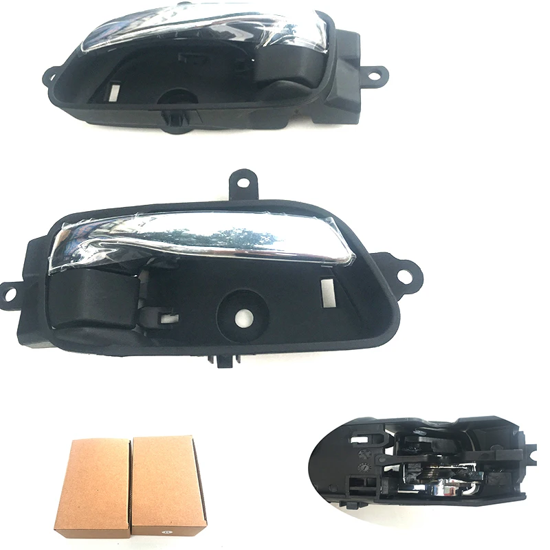 Left&Right Set Chrome Front Rear Inner Interior Door Handle Hand-clasping For Nissan Teana Altima 2013 2014 15 16 17 2018 Series