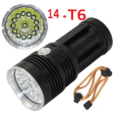 5 Modes 14000LM 3/4/5/6/7/8/9/10/11/12/13/14 x XML T6 LED Aluminum Flashlight Outdoor Night  Lamp Torch Light Camping