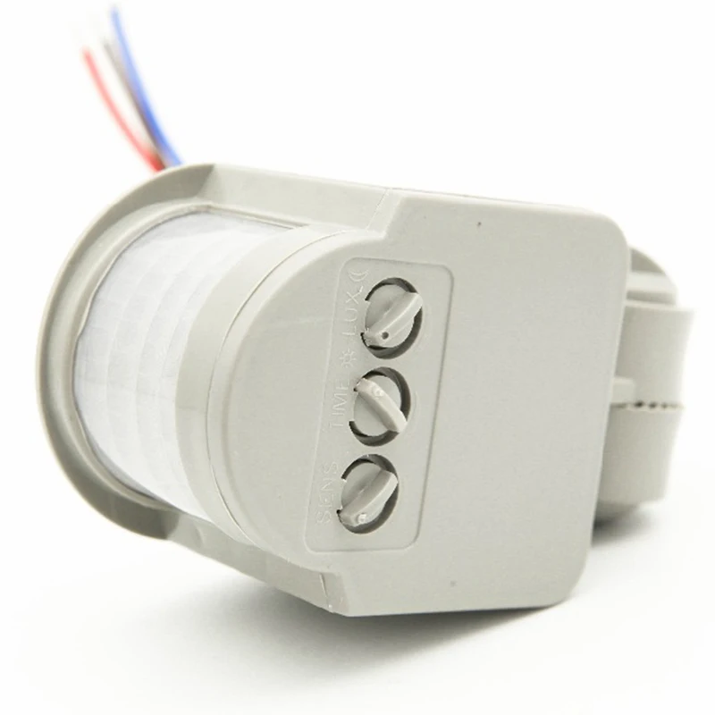야외 모션 센서 조명 스위치, LED 조명 포함, 자동 적외선 PIR 모션 센서 스위치, AC 220V