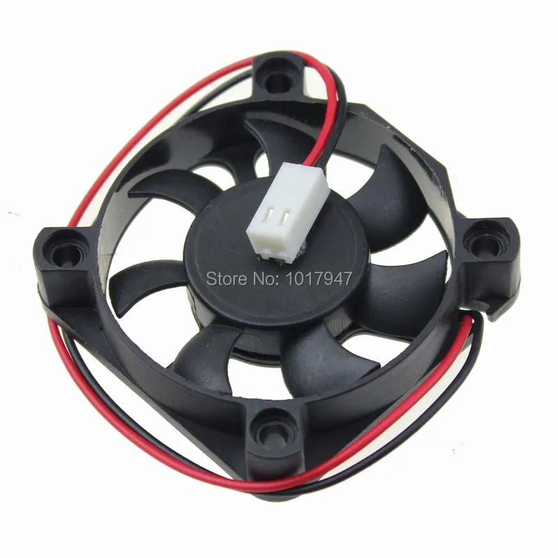 

5 Pieces lot Gdstime 5010 50mm 50*10mm DC 12V 2Pin 2510 Connector Mini Small Cooling Fan