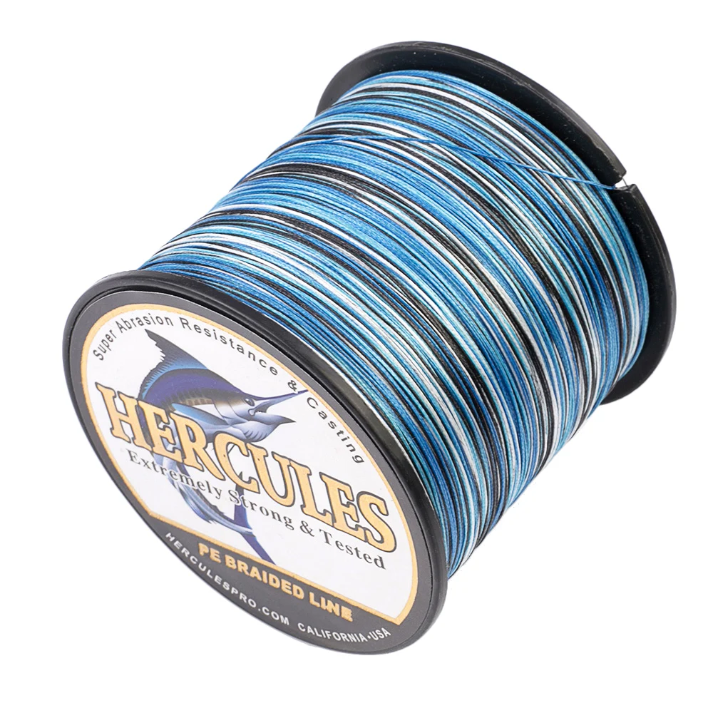 Hercules carp fishing line accessories Multifilament tackle Saudi Arabia 8 Strands Pesca 10-300LB PE 100-2000M Carp Fishing Cord