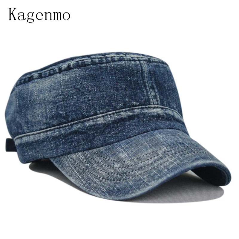 Kagenmo Fashion washing old-fashioned denim breathable army cap leisure baseball cap 4color 1pcs brand new arrive