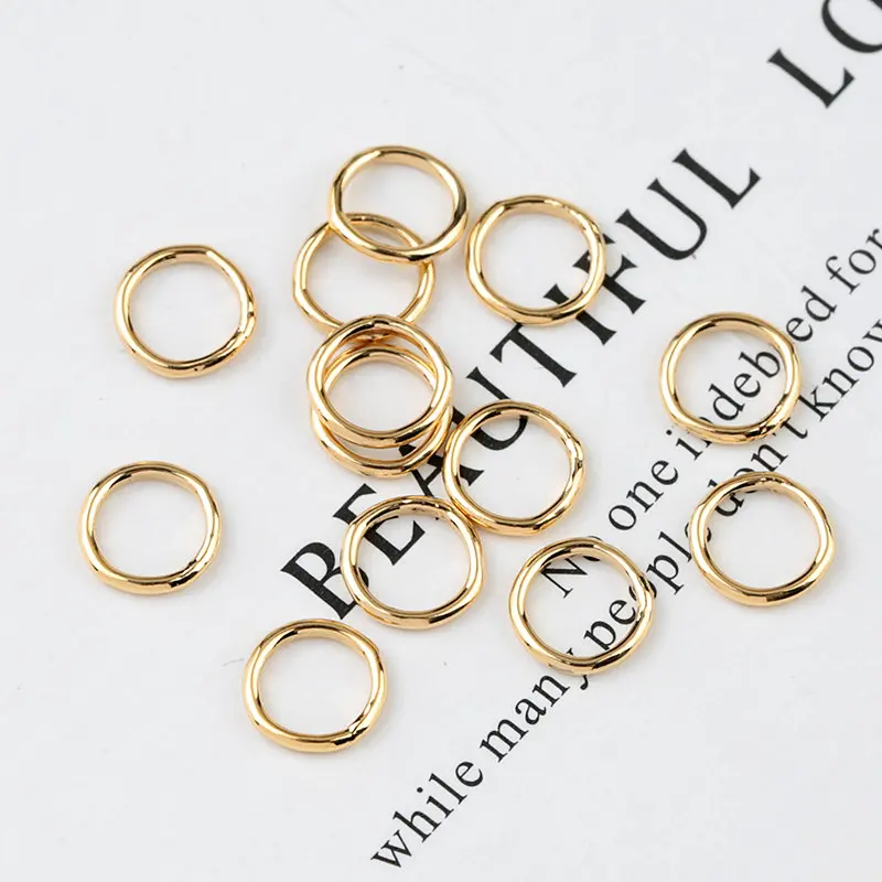 10 sztuk 2/3/4/5/6mm 14K złota wypełnione zamknięte jump pierścienie 14K złota wypełnione dzielone pierścienie dla breloki Making & bransoletka biżuteria ustalenia