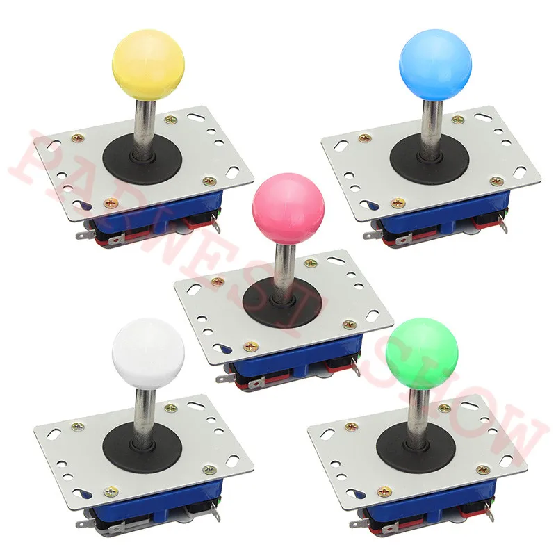 1 pc/lote eixo longo zippy joystick arcade 2 / 4 / 8 vias joystick clássico com 7 cores balltop seleção para diy jamma peças