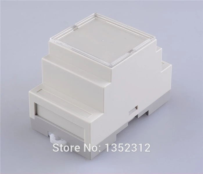 

87*60*53mm 10pcs/lot plastic box controller din rail enclosure switch control box electronics ABS fireproof enclosure