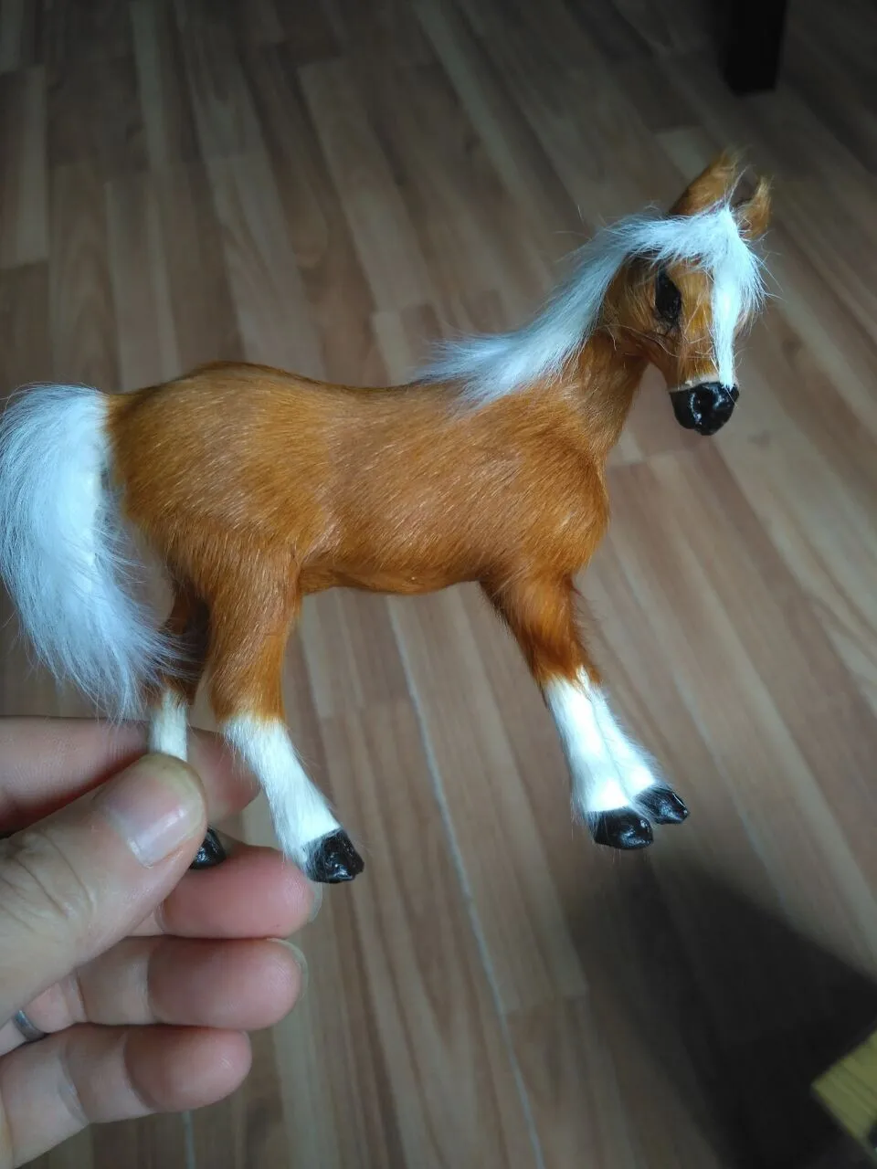 mini 10x8cm brown horse Handmade craft model toy,polyethylene& furs horse prop,home decoration toy Xmas gift w4060