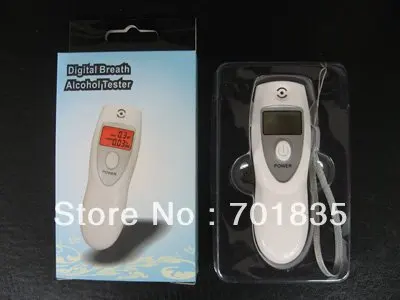 

Free shipping,Alcohol tester/Digital display/breath alcohol tester Breathalyzer with awake voice &light (I-ALT-12S)