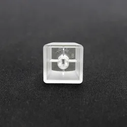10 pcs\lot ABS Blank Clear Blue Translucious Keycap 1u Keycap For MX switches Mechanical Keyboard Switch Tester