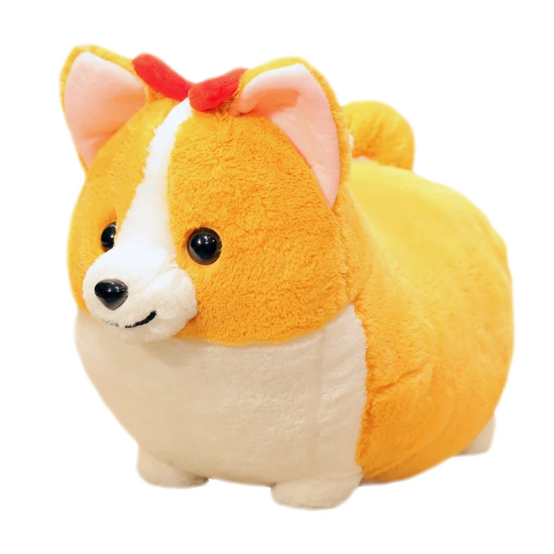 Adorável Corgi Brinquedo de Pelúcia Cachorro Recheado Macio Animal, Travesseiro dos Desenhos Animados, Bonito Presente de Natal para Crianças, Presente dos Namorados Kawaii, 38 cm, 45 cm, 60cm