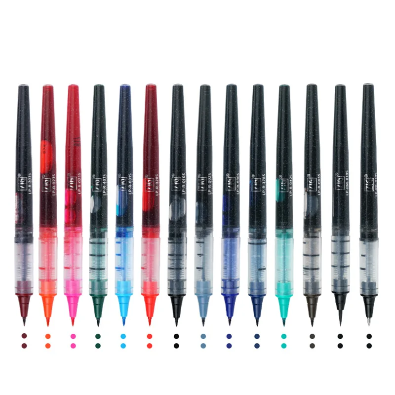 Caneta japonesa kuretake cocoiro, tubo de recarga de caneta para caligrafia criativa, material escolar com 14 cores, 1 peça