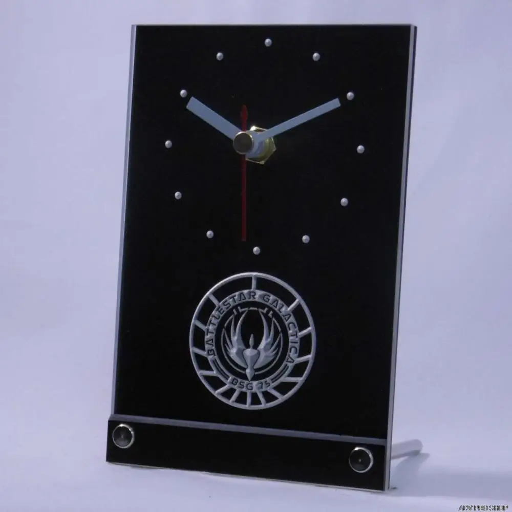 tnc0200 Battlestar Galactica Table Desk 3D LED Clock