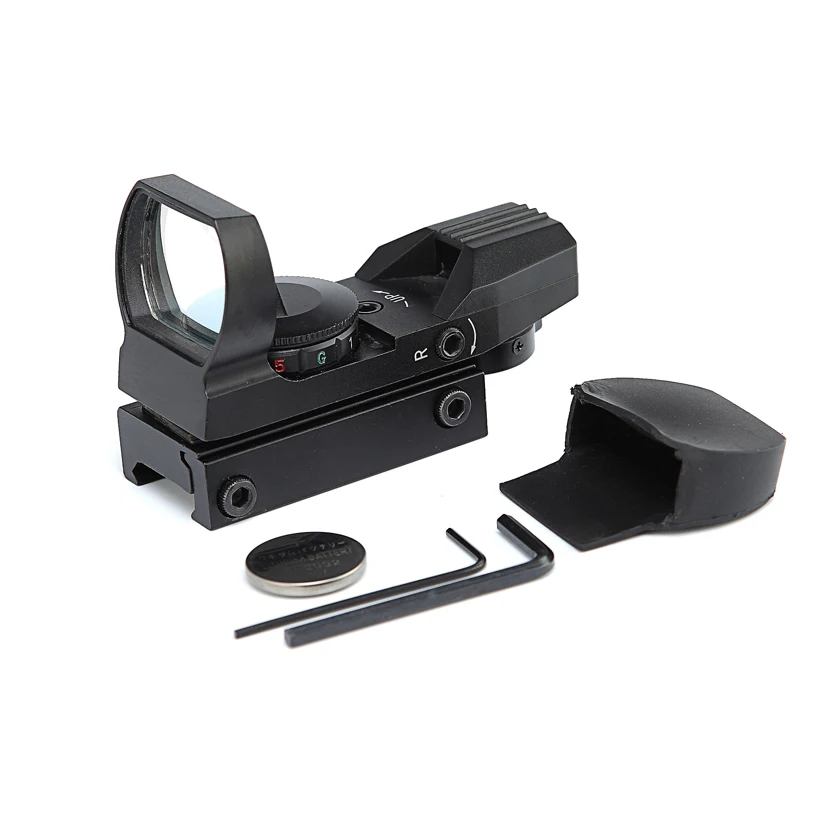 

TriRock Hunting Tactical Holographic Reflex Red Green Dot Sight Scope 4 Type Reticle For 20mm Rails