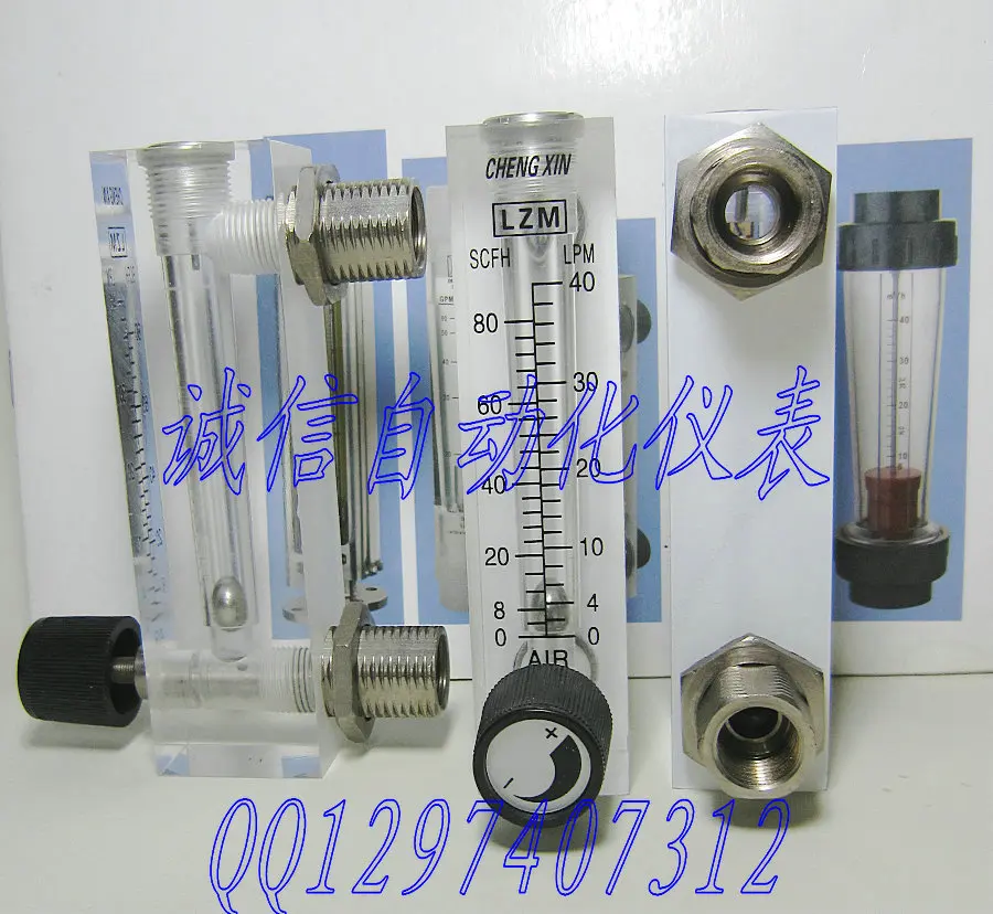 

LZM-8T adjustable panel type gas flowmeter 4-40LPM flow meter air jet device