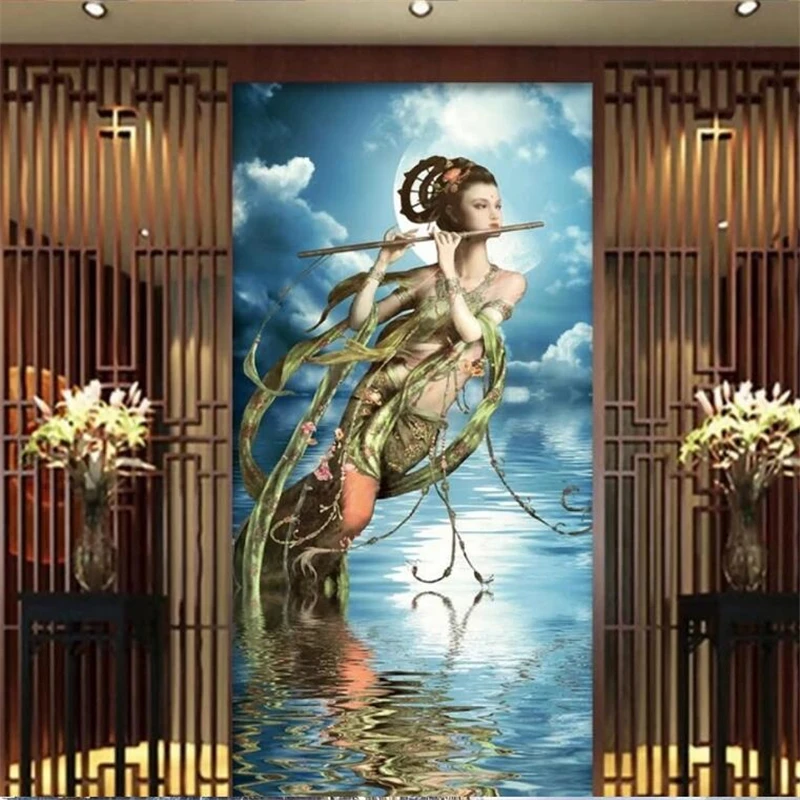 wellyu Custom wallpaper 3d photo murals Visual effects porch aisle corridor TV background wall paper murals 3d Papel de parede