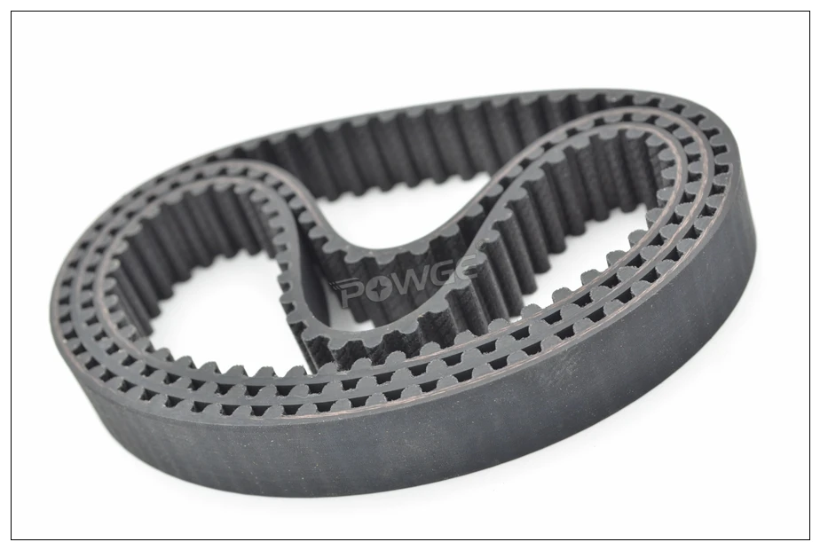 POWGE 285 5M Synchronous Belt Length=285mm W=12/15/20mm Teeth=57 HTD5M Rubber Closed-Loop Timing Belt Fit 5M Timing Pulley