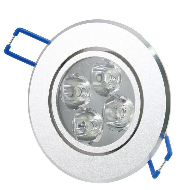 110V 220V 12W 4x3W LED Ceiling Light Dimmable 45 Degree Cool White Warm White Aluminum For Home Party Living Bed Room