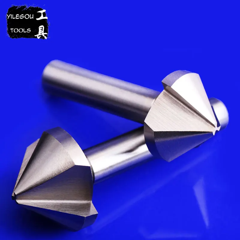 

Diameter 4.5-30mm Straight Shank High Speed Steel Countersink Drill Bit, 3 Blades 90 Degree HSS Chamfer Cutter,HSS Counter Drill