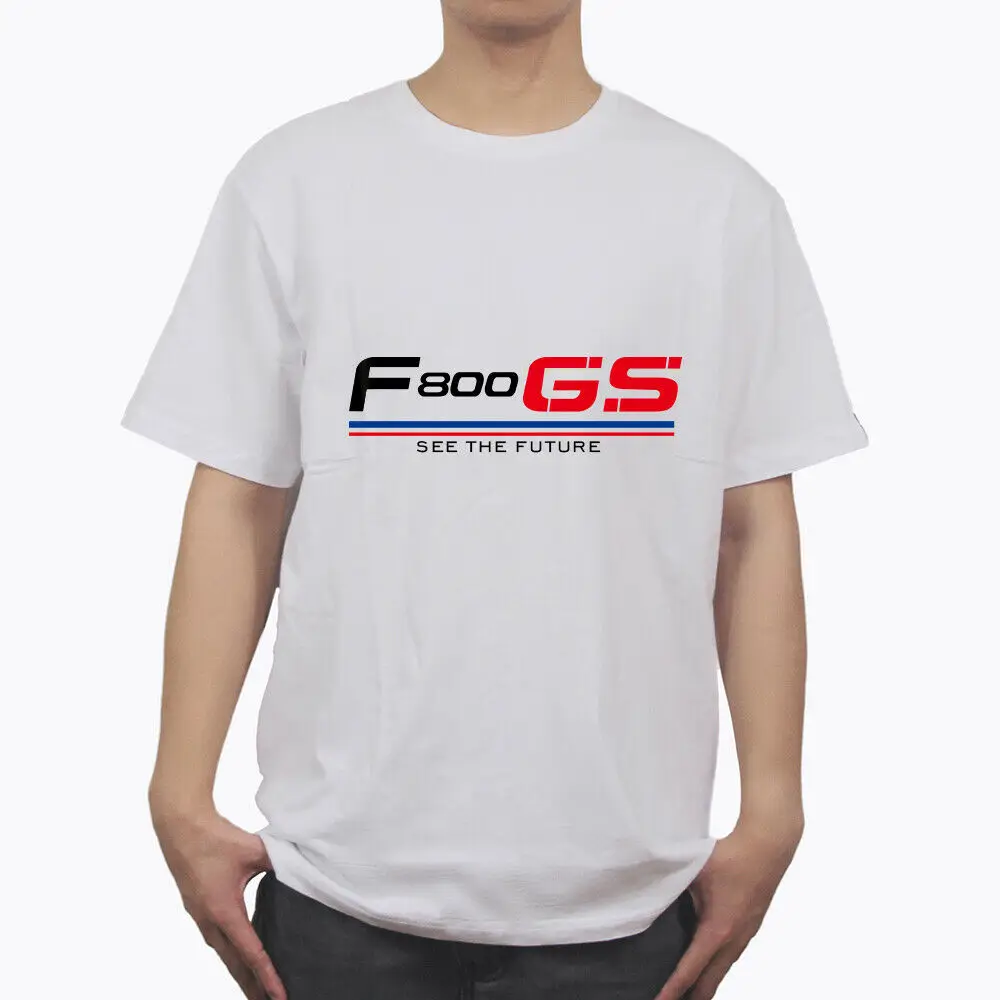 F800Gs F800 Gs Motorcycle 100% Cotton Casual Short Sleeve O-Neck T Shirt Newest 2019 Fashion Summer Cotton Fashion Men T Shirts