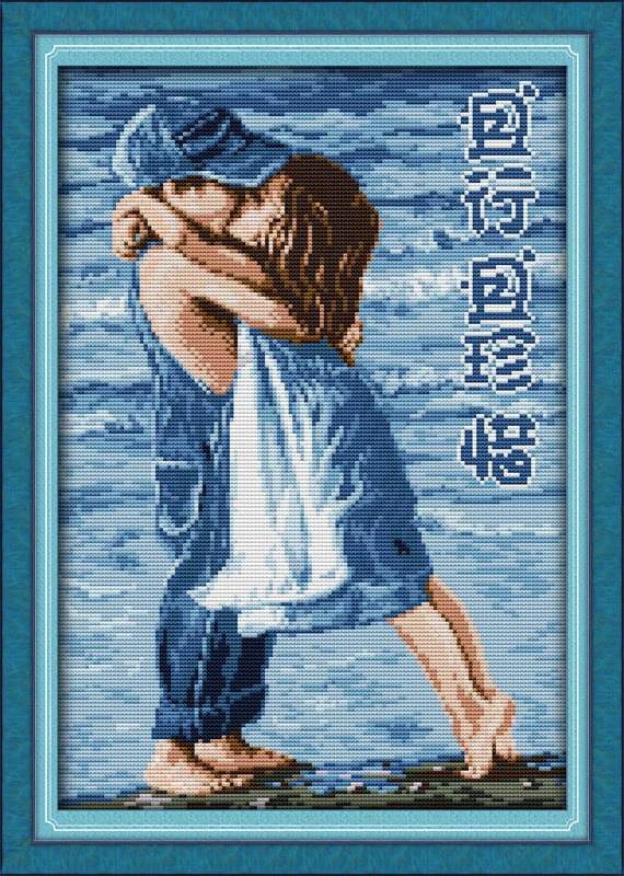 Cherish in the time of life(2) cross stitch kit people 18ct 14ct 11ct count print canvas stitches embroidery DIY handmade