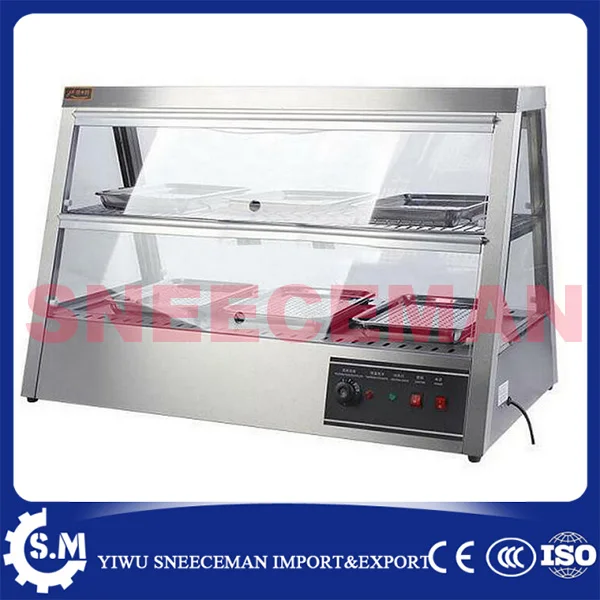 1.2m food warmer displayer cheaper warming showcase for sale independent temperature control