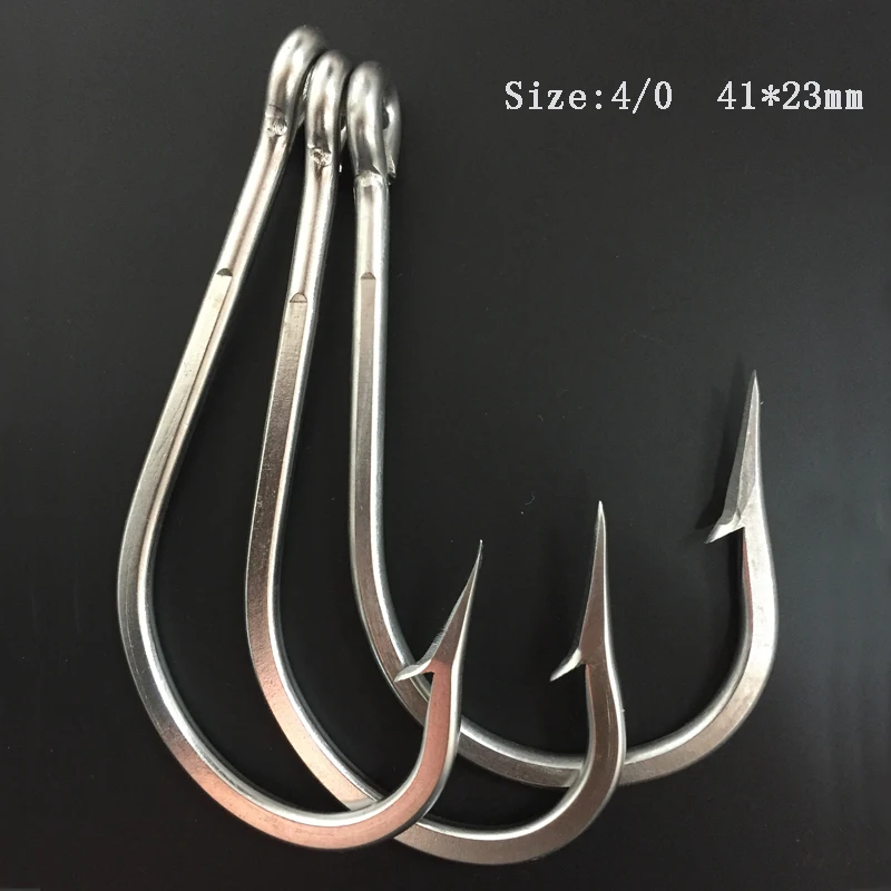 

CN01 40 pieces 4/0 Stainless Steel Mustad Fishing Hook Assist Jigging Fishing Hook Big Game Fishing Hook Mustad Fish Hook