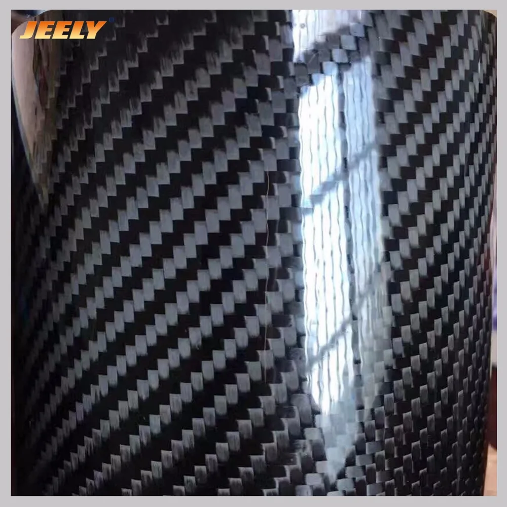 Jeely Plain/Twill Epoxy Coating 3K 200gsm 42% Prepreg Carbon Fiber Fabric For Sale 20㎡/roll