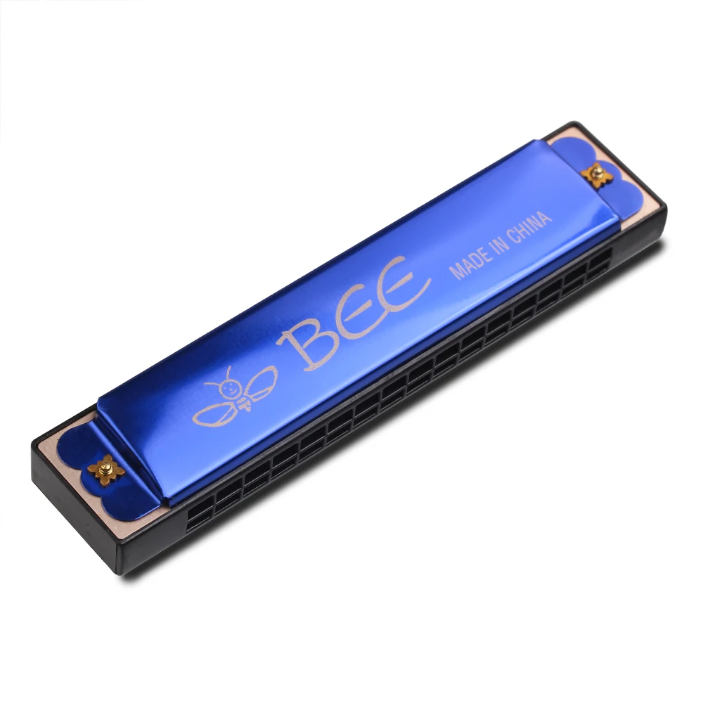 Hot metal 16 hole polyphony C (c) 4 color high quality harmonica instrument gaita mouth organ armonica diatonica mondharmonica