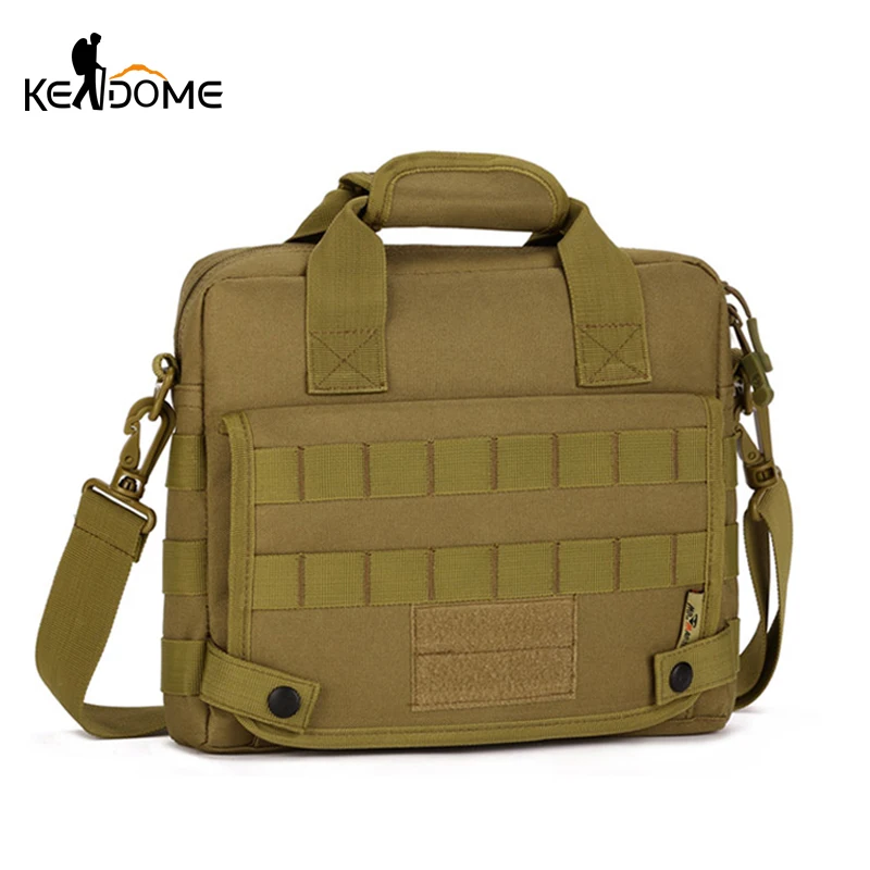 

MOLLE Camouflage Outdoor Shoulder Bag Men's 10 Inch Laptop Tactical Messenger Bag Ipad 4,5 Briefcase Handbags Women XA566WD