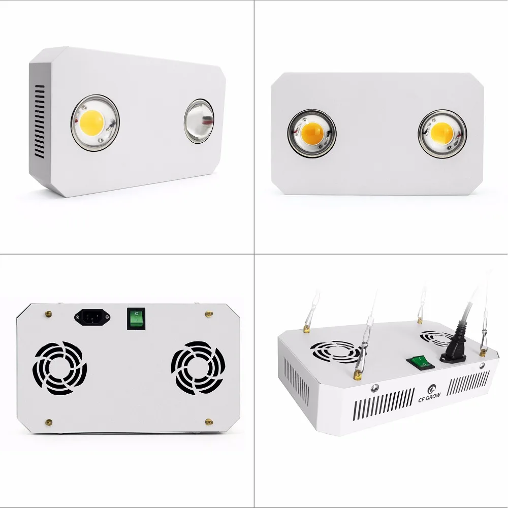 Imagem -04 - Cob Led Luz de Crescimento Espectro Completo 300w 600 900 3500k 5000k Interruptor Duplo com Cordão Planta Interior Iluminação Flor Vegetal