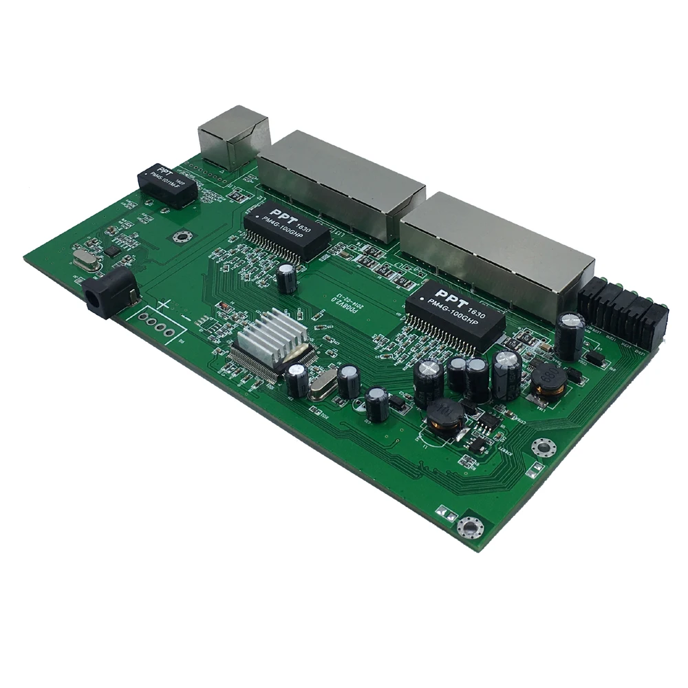 9-Ports 24V Passive POE Switch Of  PCBA Board  100M 8 port POE