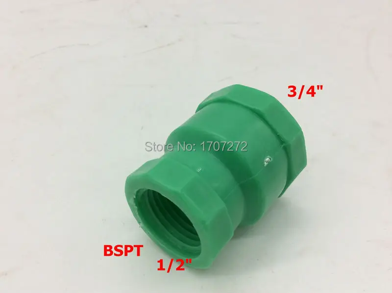 

Free Shipping Factory Direct. G 3/4"F *G 1/2"M Thread Plumbing Adapter. PPR Hexagon Reducing Connector Pipe Fitting