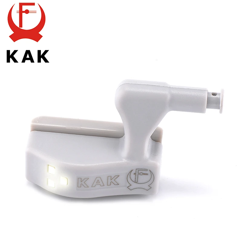 10PCS KAK LED Cabinet Hinge Light Universal Kitchen Bedroom Living Room Cupboard Wardrobe 0.25W Inner Sensor light Hardware