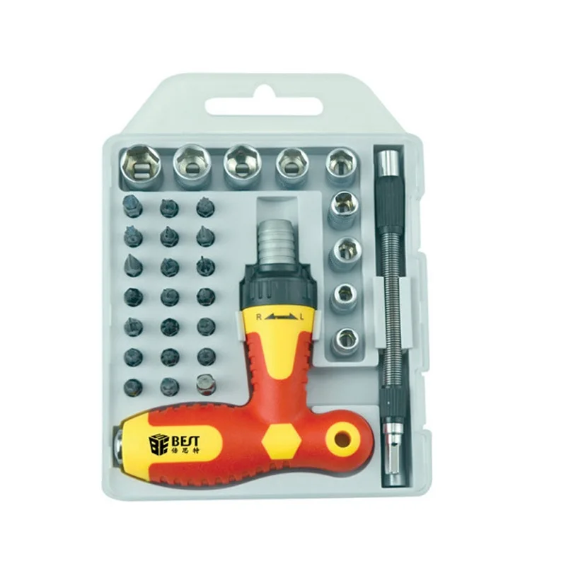 33 dalam 1 Presisi Magnetic Obeng Set Dual-Driver Obeng Set Untuk Reparing Alat Dengan Torx Slotted Phillip Hex Bit