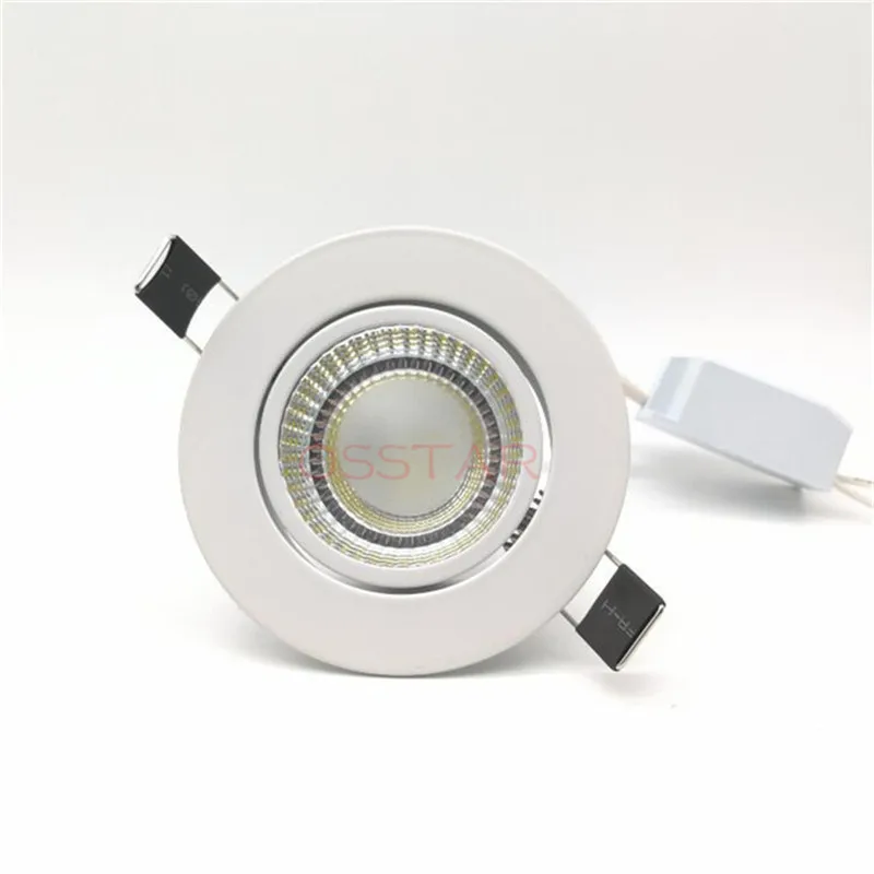 Hot Sale DHL Free Shipping AC 85V-265V COB 10W LED Recessed Light 10W COB Downlight Mini Ceiling Lamp  Spotlight