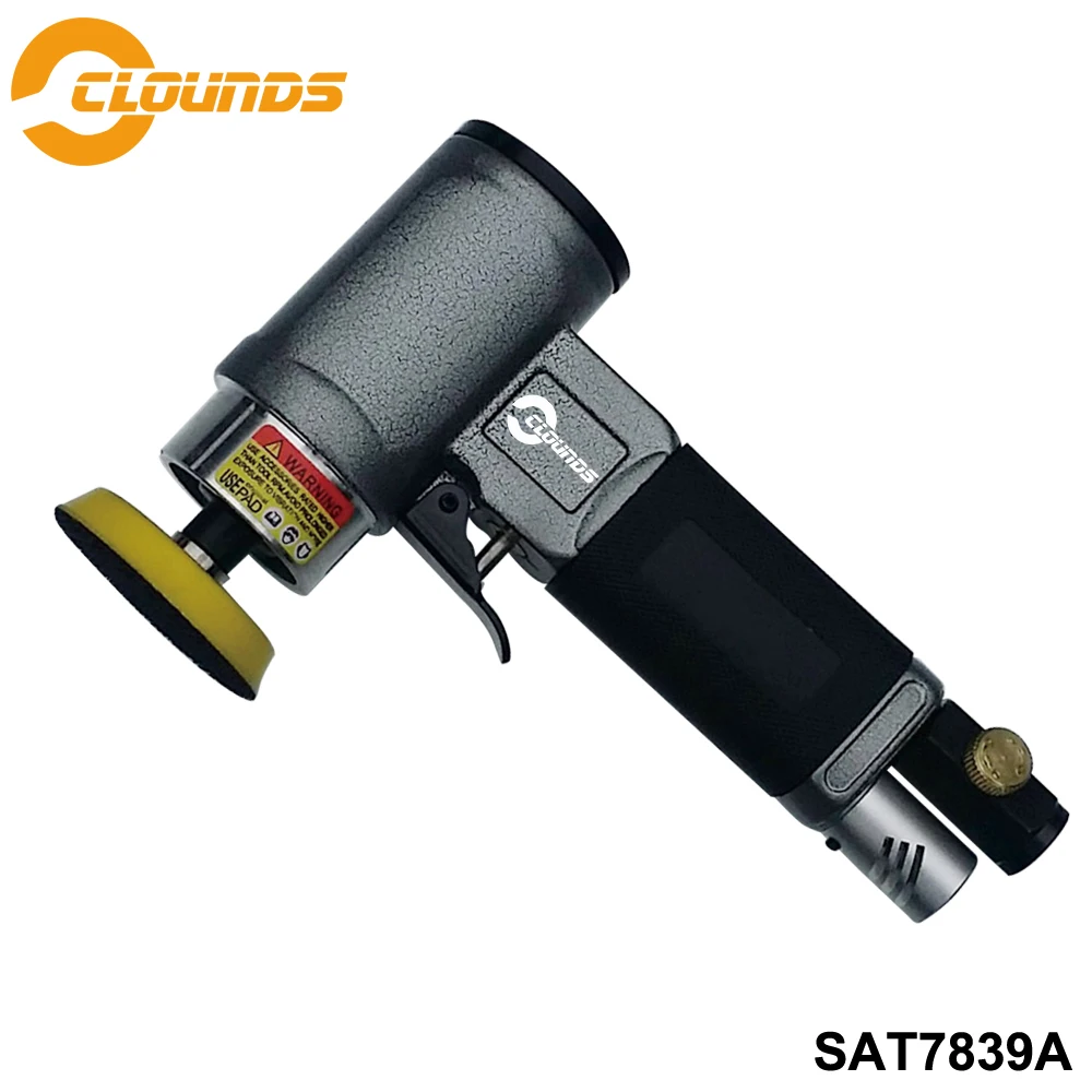 

SAT7839A Pneumatic Sander Air Tool 2" 3" Pad Size Power Tools High-Power Enhance Version Non-Orbital Mini Air Sander