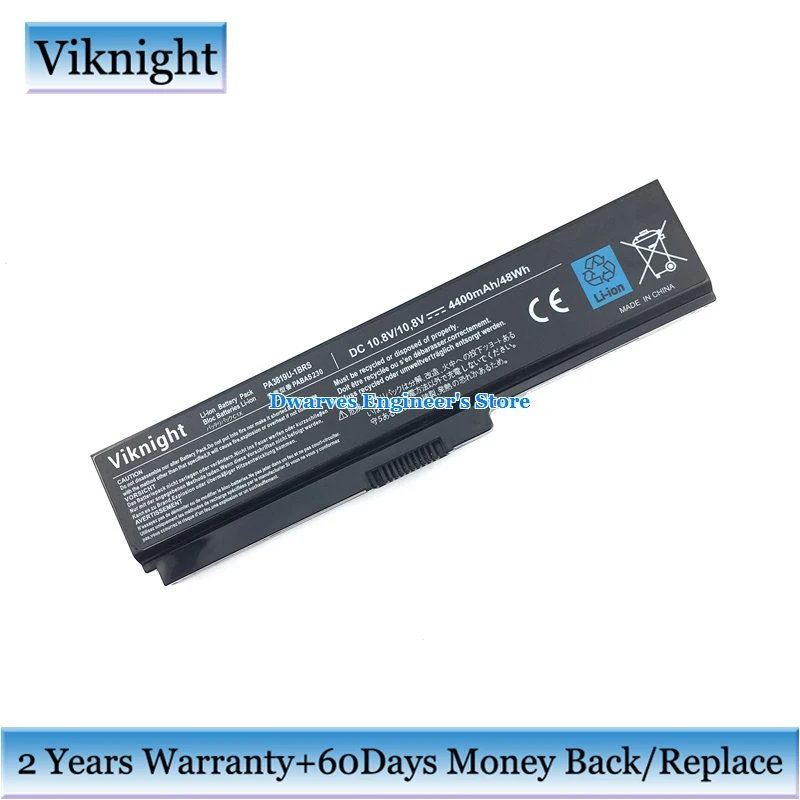 PA3817U-1BRS Laptop Battery For Toshiba Satellite C660 L600 L645 A660 L700 L745 L775 Sl Sc Sm Sp St Su Series 4400mAh 10.8V